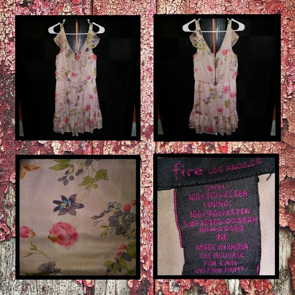 FIRE LOS ANGELES FLORAL DRESS - Picture 4 of 5